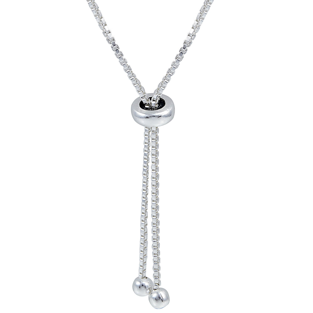 Sterling Silver Y Shape Adjustable Necklace 30 Inches-2