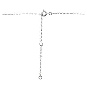 Sterling Silver Cubic Zirconia 6mm Cushion-cut Necklace