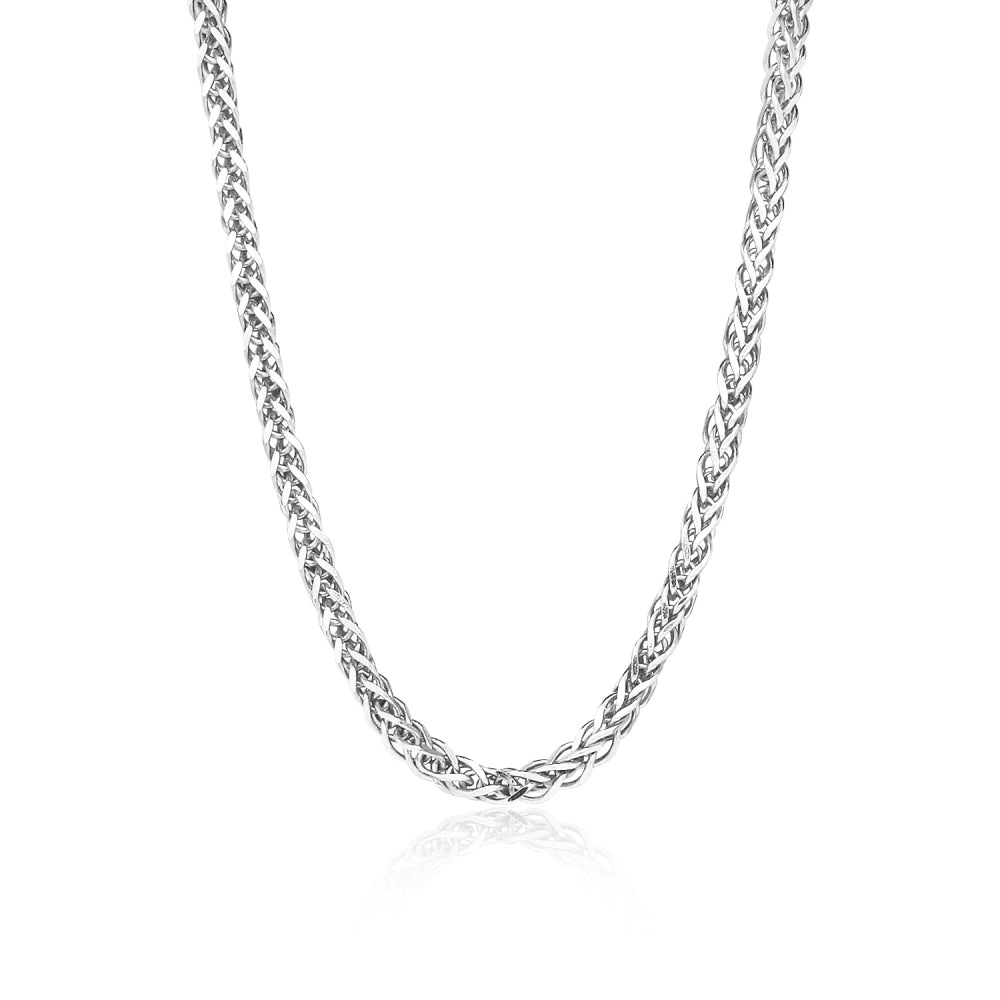 Sterling Silver 1.5mm Spiga Chain Necklace, 16 Inches
