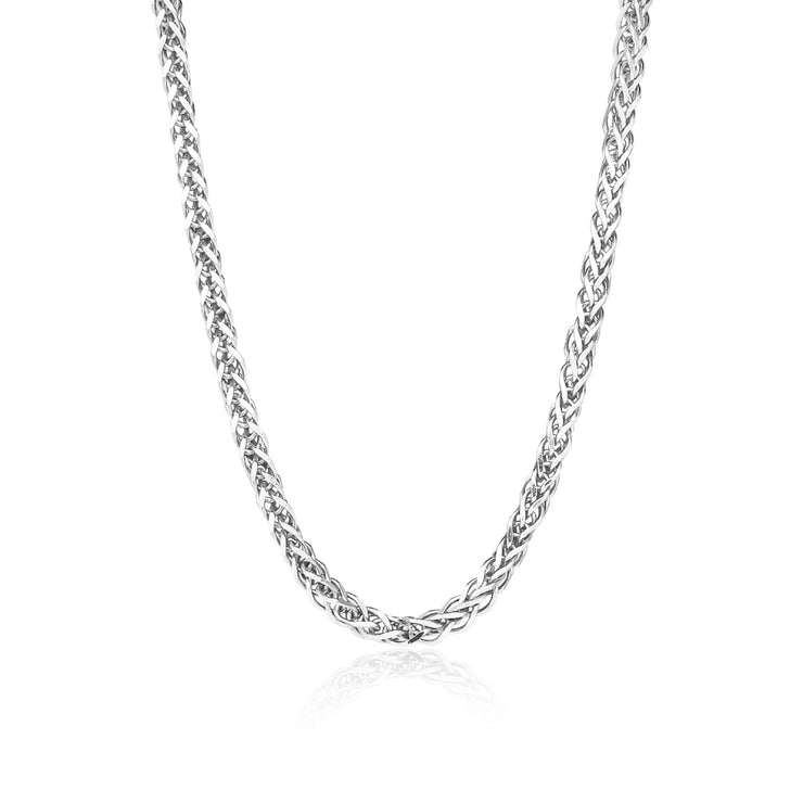 Sterling Silver 1.5mm Spiga Chain Necklace, 16 Inches