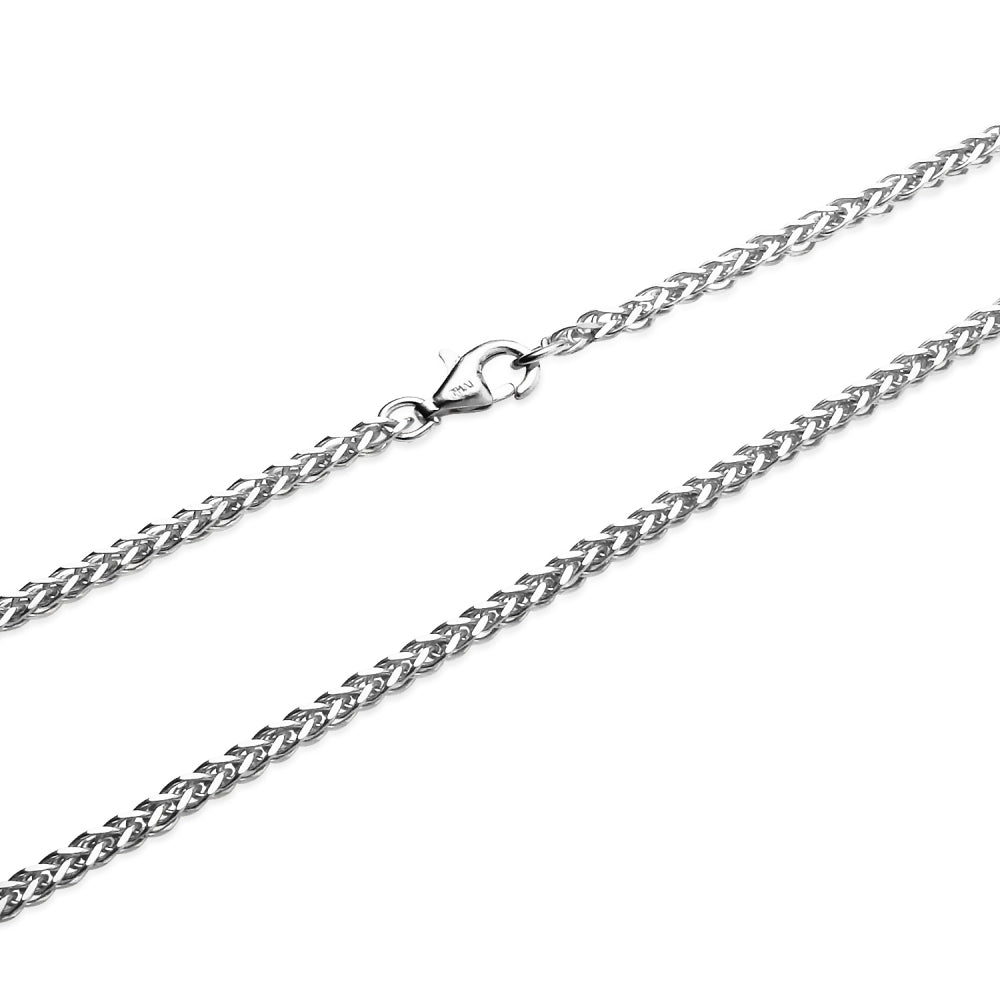 Sterling Silver 1.5mm Spiga Chain Necklace, 16 Inches-2