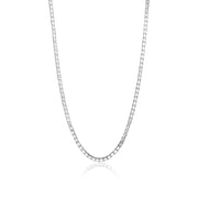 Sterling Silver 1.3mm Box Chain Dainty Necklace, 18 Inches