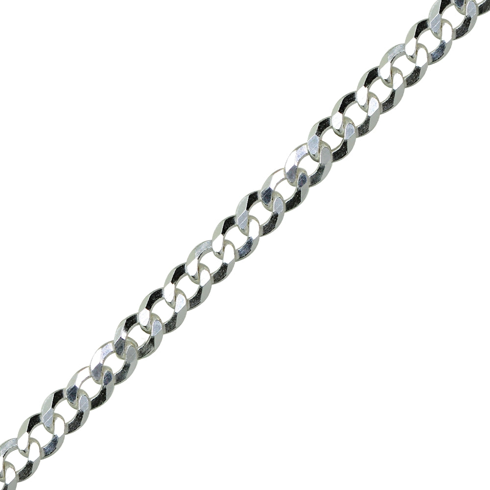 Sterling Silver Italian 2.5mm Diamond-Cut Cuban Curb Link Chain Necklace, 16 Inches-3