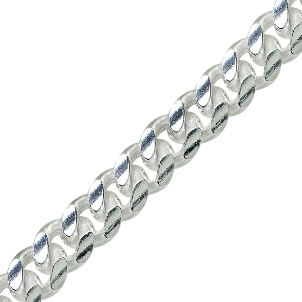 Sterling Silver 4.5mm Miami Cuban Curb Link Chain Necklace, 20 Inches