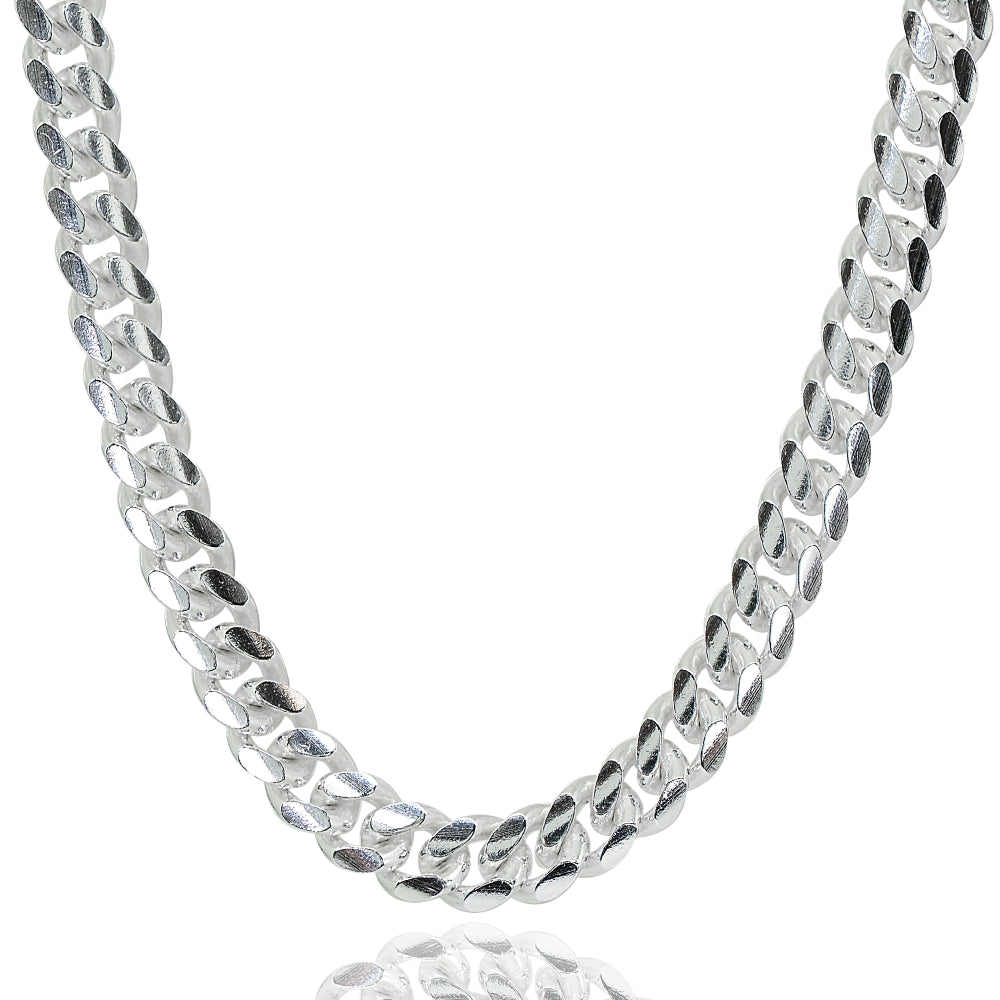 Sterling Silver 4.5mm Miami Cuban Curb Link Chain Necklace Sterling Silver 4.5mm Miami Cuban Curb Link Chain Necklace