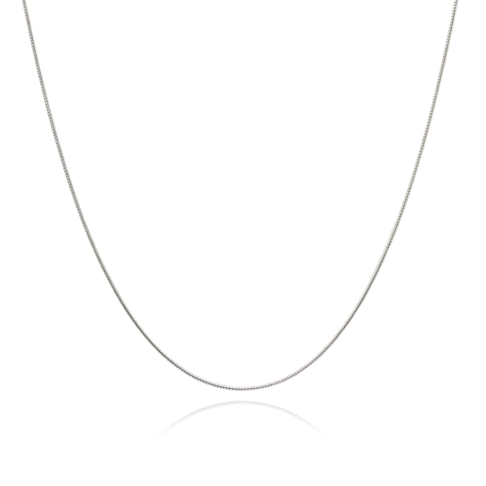 Sterling Silver Italian .75mm Snake Chain Necklace, 24 Inches