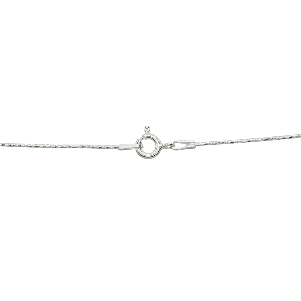 Sterling Silver Italian Thin 0.75mm Diamond-Cut Snake Chain Necklace, 16 Inches-2