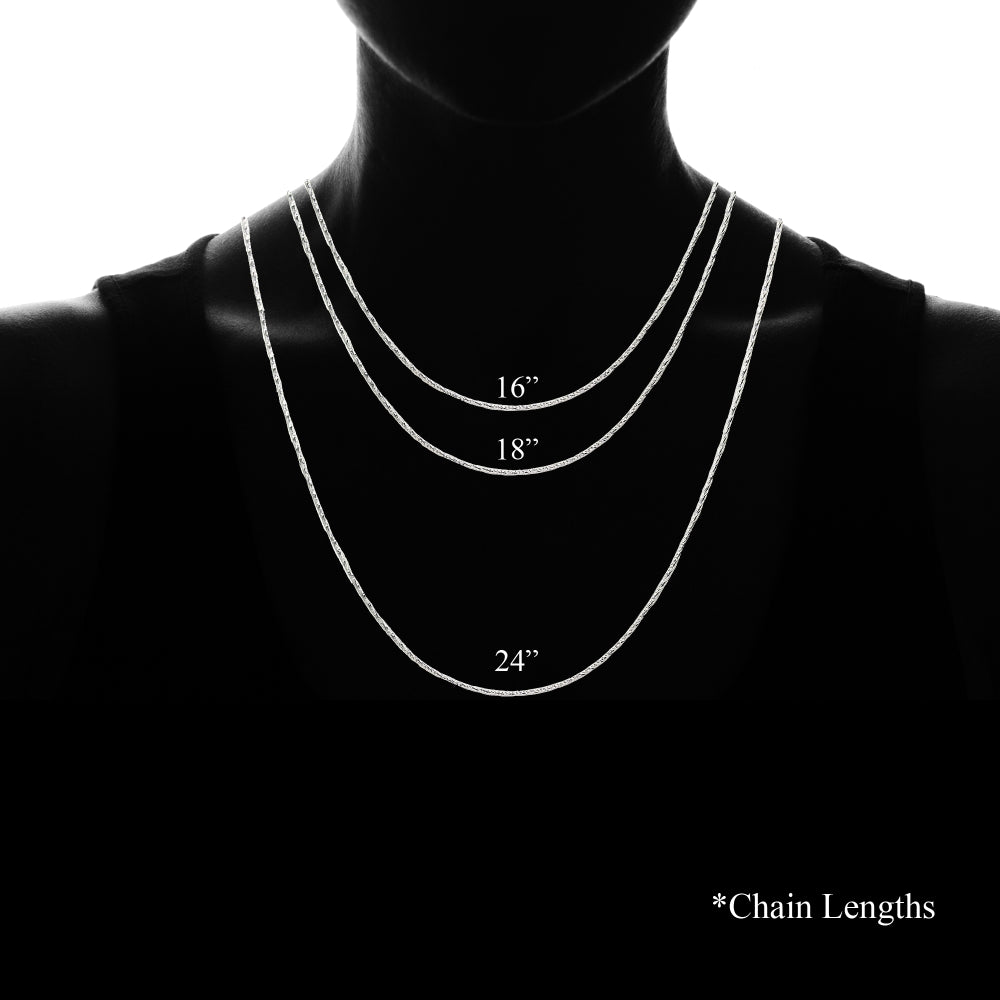 Sterling Silver Italian .75mm Diamond-Cut Snake Chain Necklace, 18 Inches-3
