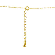 Yellow Gold Flashed Sterling Silver Small Dainty Created Ruby Heart Choker Necklace
