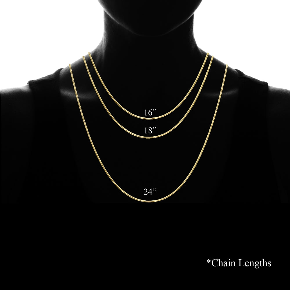 Yellow Gold Flashed Sterling Silver Italian .75mm Snake Chain Necklace, 18 Inches-3