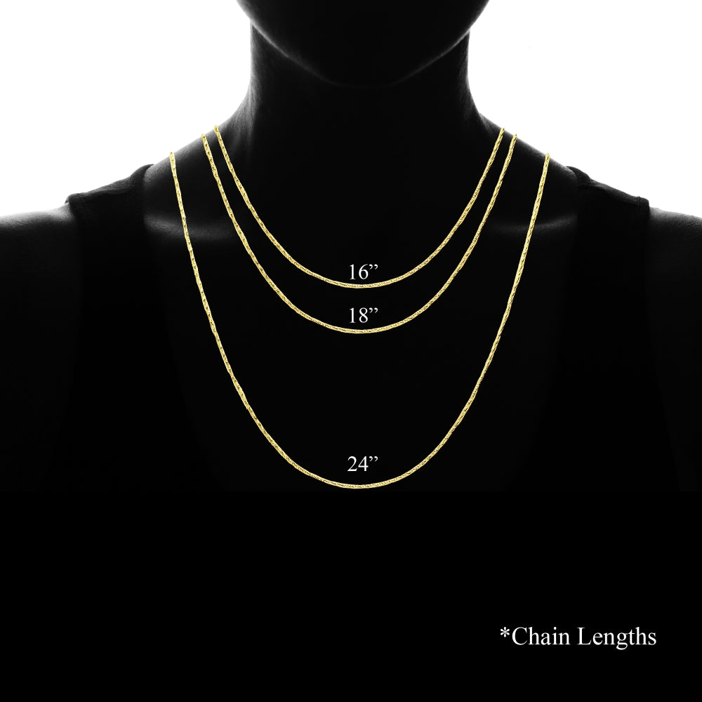 Yellow Gold Flashed Sterling Silver Italian .75mm Diamond-Cut Snake Chain Necklace, 16 Inches-3