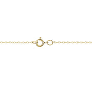 14k Yellow Gold .7mm Rope Chain Necklace, 16 Inches