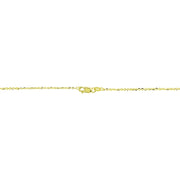 14K Yellow Gold Italian Chain Tassel Dainty Lariat Y-Necklace