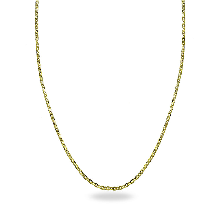 Italian 14K gold extendable necklace