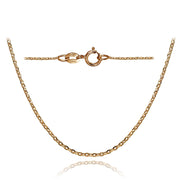 14K Rose Gold 1.4 Diamond-Cut Cable Italian Chain Necklace, 24 Inches
