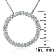 Sterling Silver 1.00ct tdw Diamond Eternity Necklace