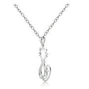 Sterling Silver Cat Polished Necklace
