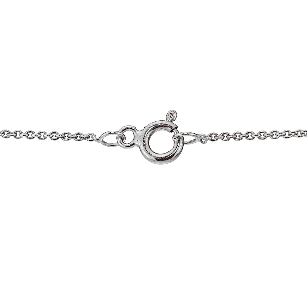 Sterling Silver Cubic Zirconia Round Long Dangling Bar Bead Drop Necklace-2
