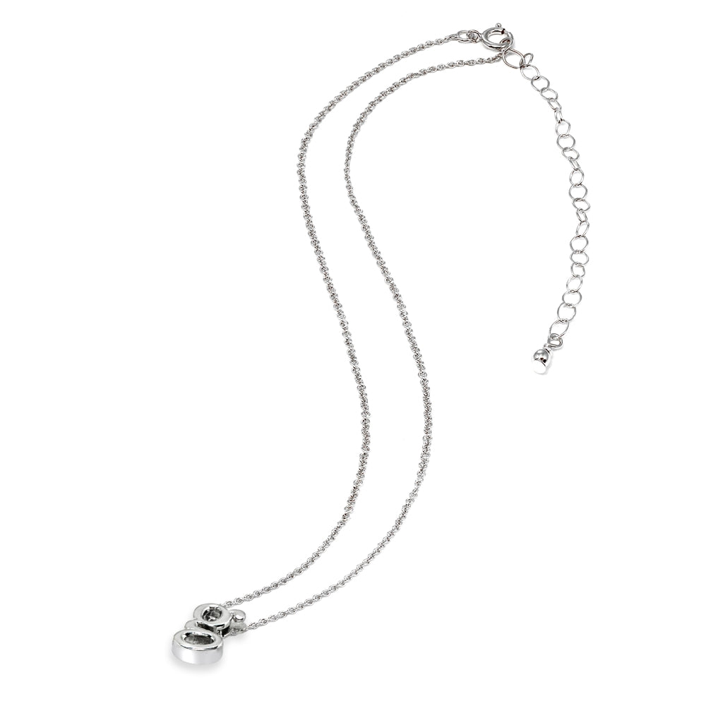 Sterling Silver G Letter Initial Alphabet Name Personalized 925 Silver Necklace, 15” + Extender-3