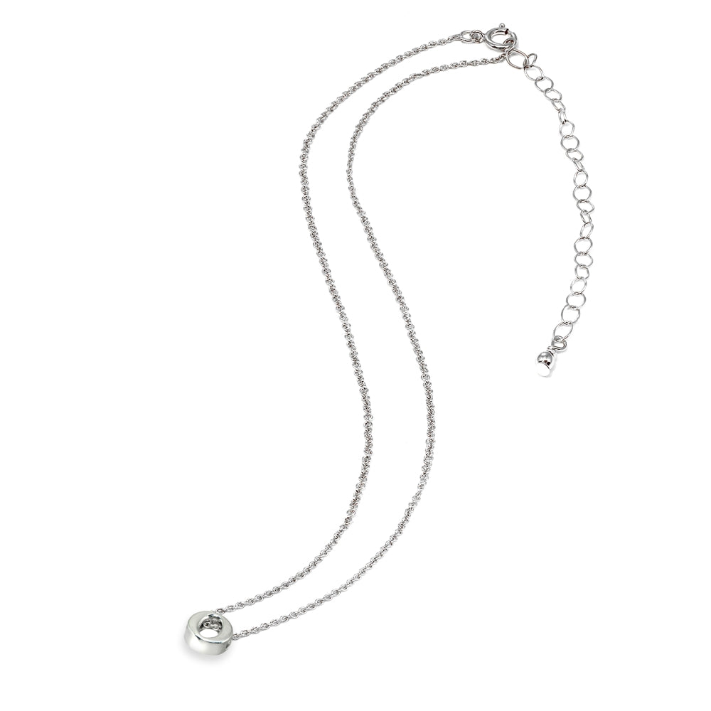 Sterling Silver O Letter Initial Alphabet Name Personalized 925 Silver Necklace, 15” + Extender-3