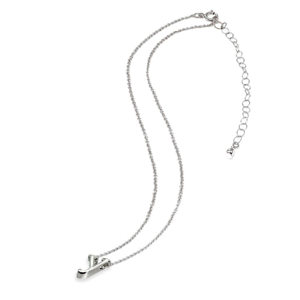 Sterling Silver Y Letter Initial Alphabet Name Personalized 925 Silver Necklace, 15” + Extender-3