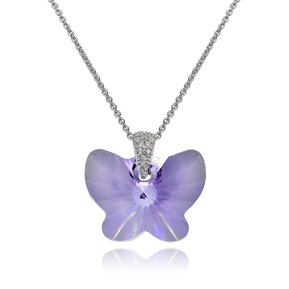 DANIEL SWAROVSKI 蝶のブローチ 紫 ピンク 稀少品 保証書付き Sold at Auction: Daniel Swarovski 