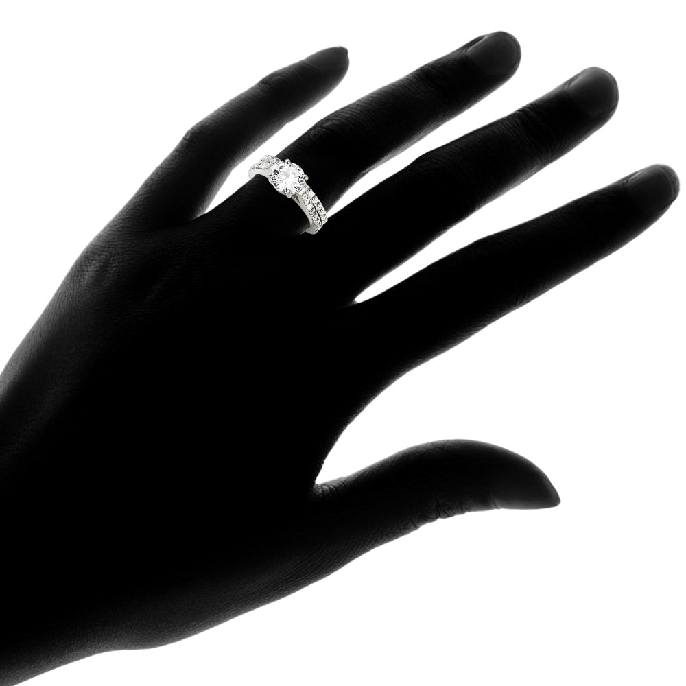 Sterling Silver Swarovski Zirconia Ring Set-4