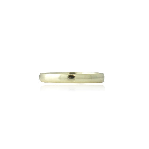 18K Gold over Sterling Silver 2.mm Classic Wedding Band Ring