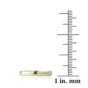 18K Gold over Sterling Silver 2.mm Classic Wedding Band Ring