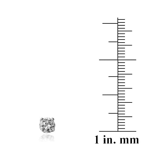 Sterling Silver CZ Open Circle Pendant & Stud Earrings Set-3