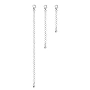 Sterling Silver Extender Chain Set Necklace