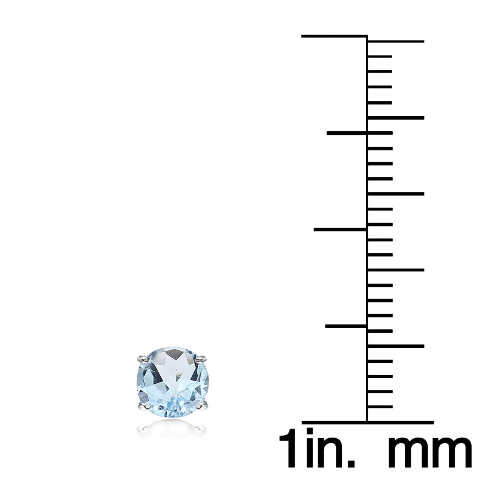 Sterling Silver 3.9ct Blue and White Topaz Oval Necklace & Earrings Set-4