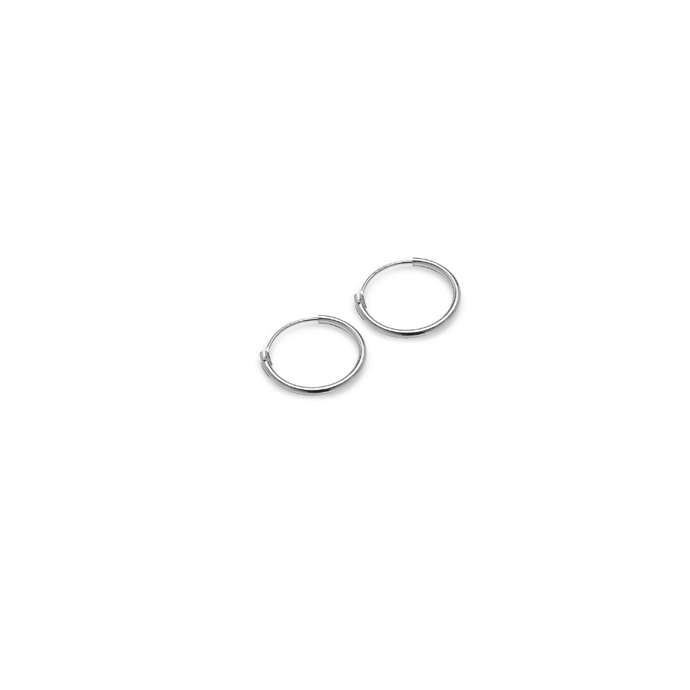 Sterling Silver Set of Two Endless Hoop Earrings, 10mm-4