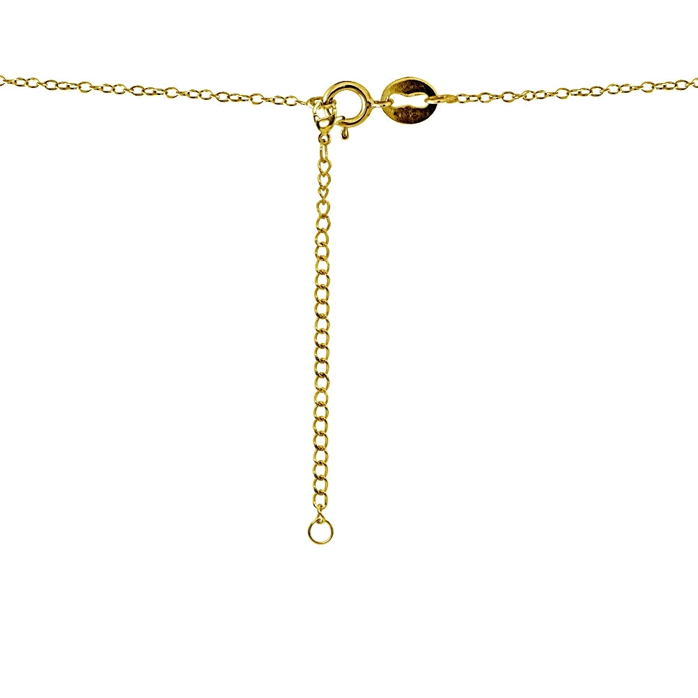 Set of 4 Gold Flash Stainless Steel Chain Link Extenders for Pendant Necklace Bracelet Anklet (2-6 Inches)-5