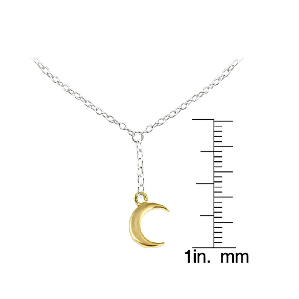 Sterling Silver Two-Tone Moon Dream Anklet and Toe Ring Set-5